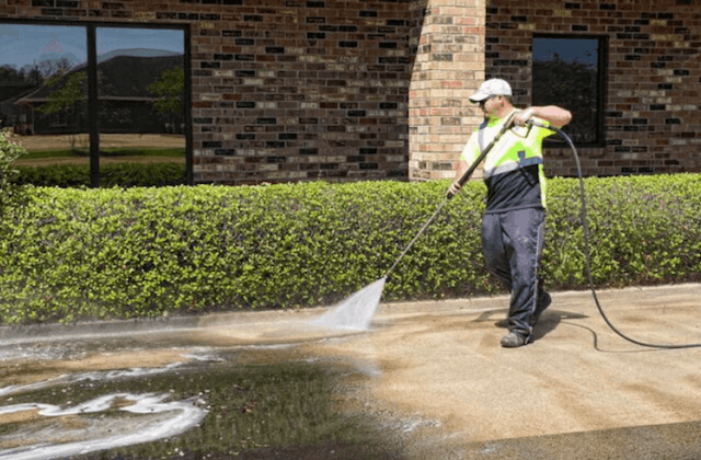 commercial concrete cleaning in winston-salem